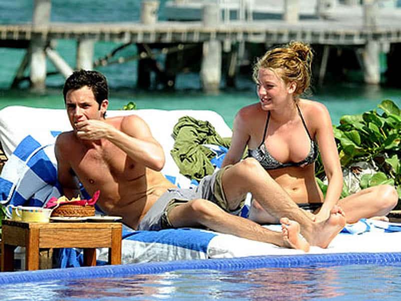 Blake Lively and Penn Badgley