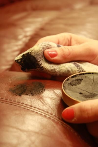 Use Shoe Polish To Get Rid Of Scratches On Leather Furniture