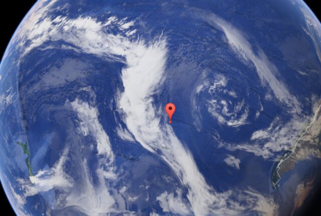 The farthest away from land-you can get is at point nemo