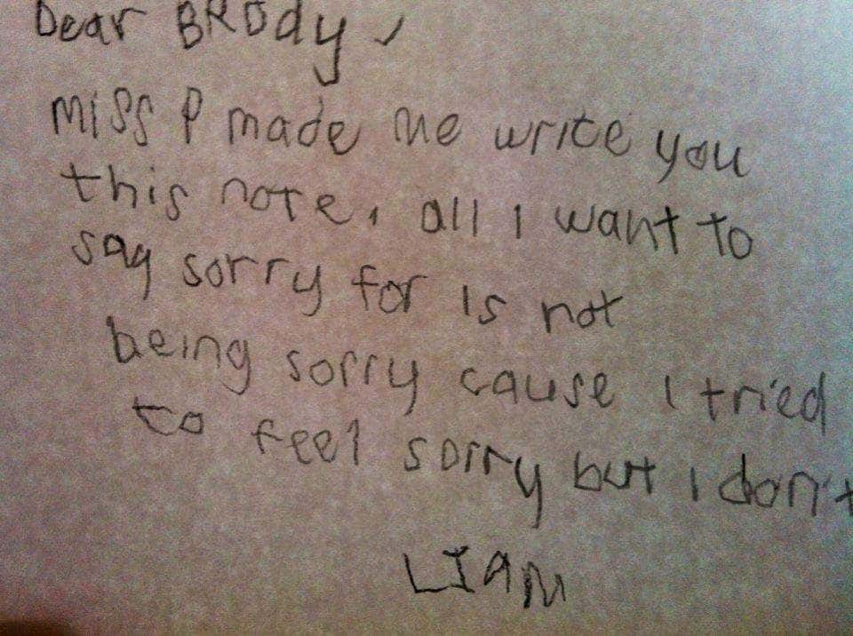 Not Sure Hes Sorry