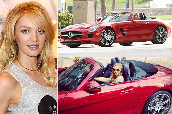 Candice Swanepoel – Mercedes Benz SLS Convertible Estimated 135K