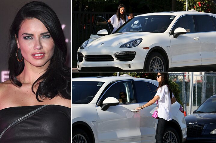 Adriana Lima – Porsche Cayenne SUV Estimated 350K