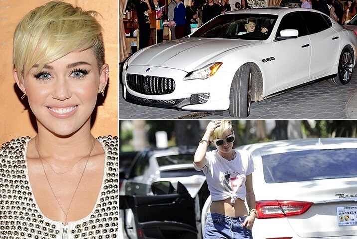 Miley Cyrus – Maserati Quattroporte Estimated 140K